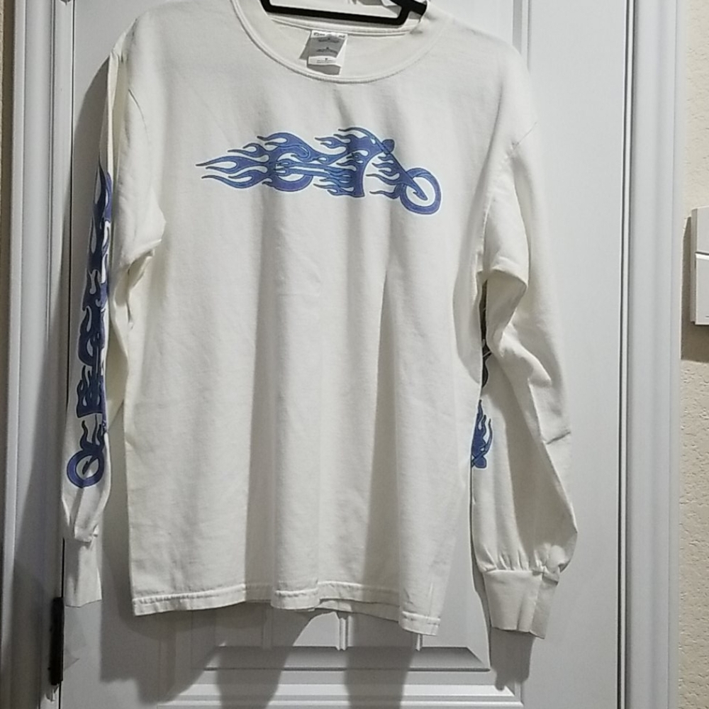 Just leather long sleeve T-shirt  Sz M